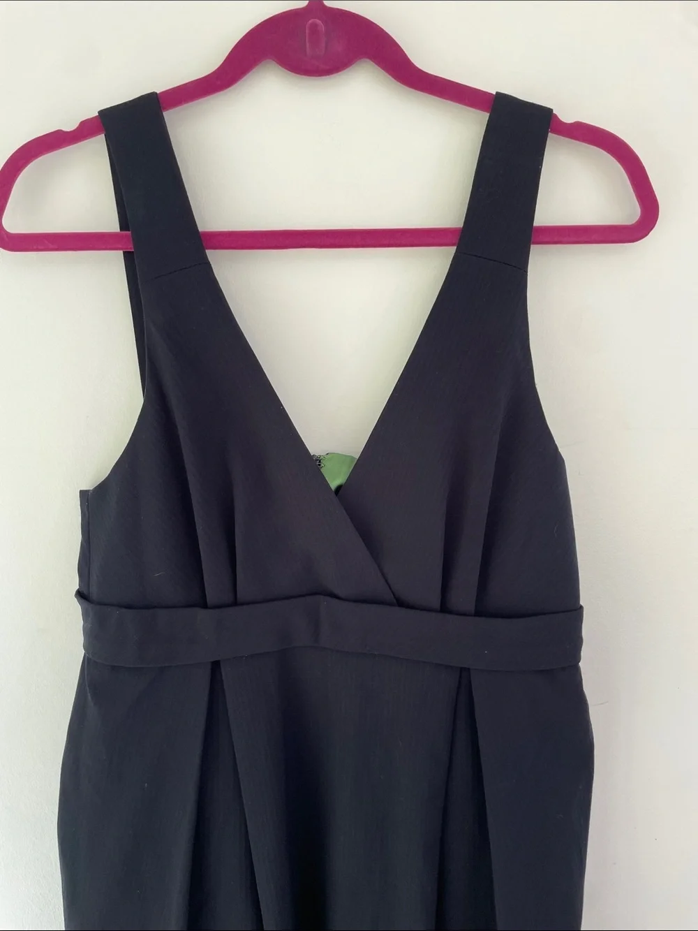 Tulle Navy Blue V-Neck Sleeveless Sheath Dress Medium